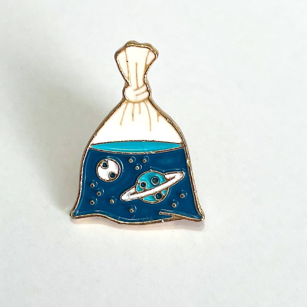 Celestial Planets in Water Enamel Pin